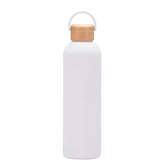 Sipstories 550ml Pure Stainless Steel Water Bottle – Lightweight & Rust-Proof – Leak-Proof with Ergonomic Handle (Elegant Green)