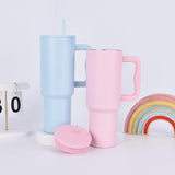 Sipstories 1.2L (1200ml) Mega Hydration Tumbler – Pink Edition – Vacuum Insulated Stainless Steel Mug with Handle & Straw