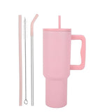 Sipstories 1.2L (1200ml) Mega Hydration Tumbler – Pink Edition – Vacuum Insulated Stainless Steel Mug with Handle & Straw