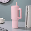 Sipstories 1.2L (1200ml) Mega Hydration Tumbler – Pink Edition – Vacuum Insulated Stainless Steel Mug with Handle & Straw