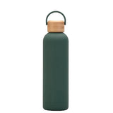 Sipstories 550ml Pure Stainless Steel Water Bottle – Lightweight & Rust-Proof – Leak-Proof with Ergonomic Handle (Elegant Green)